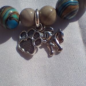 Gray and Blue BeBracelet